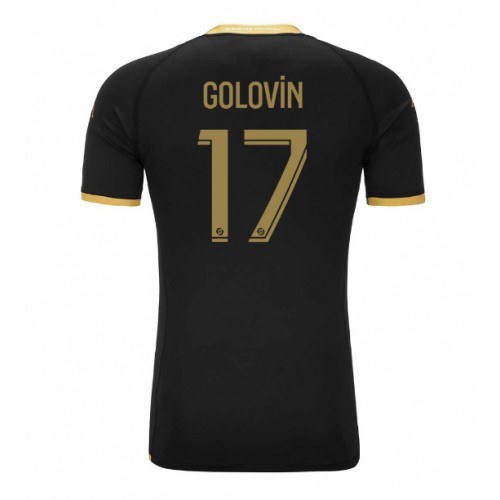 Fotbalové Dres AS Monaco Aleksandr Golovin #17 Venkovní 2023-24 Krátký Rukáv